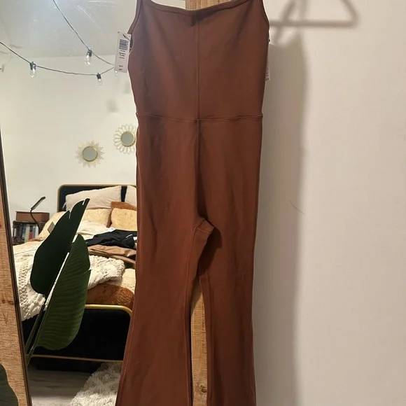 Wilfred Free Divinity Flare Jumpsuit Cognac XS NWT - Picture 4 of 7